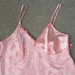 ADONNA pink polka dot chemise